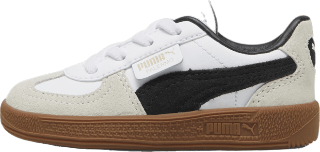 PUMA Palermo Leathers' Sneakers, Toddlers, White/Vapor Gray Gum
