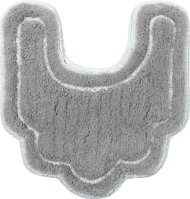 Allure Bathroom U-Shape Contour Toilet Rug, 20" x 20"