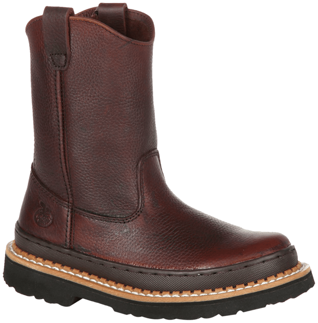 Boys pull on work hot sale boots