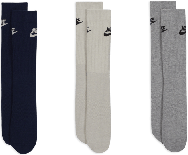 Nike Sportswear Everyday Essential Crew Çoraplar (3 Çift)