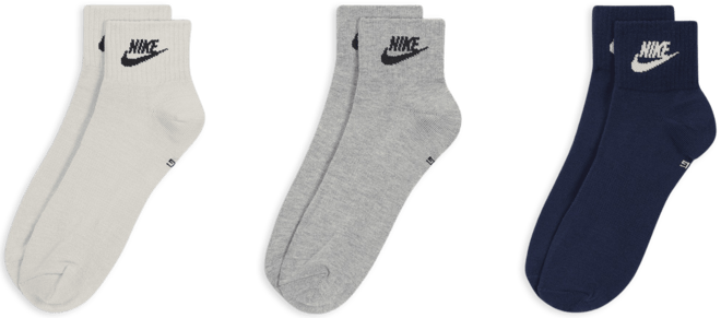 Nike Everyday Essential Calcetines hasta el tobillo (3 pares)