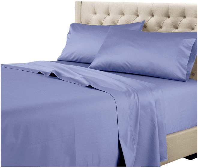600 Thread Count Solid Cotton Sheets Set, Queen