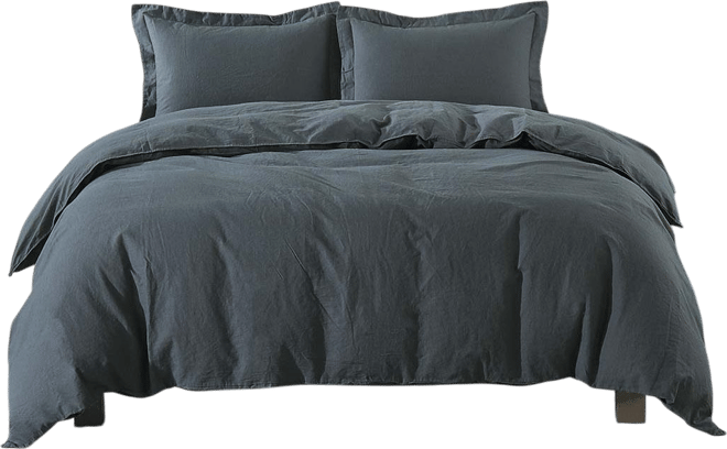 Pre-washed Linen Duvet Cover Set, Twin/Twin Xl