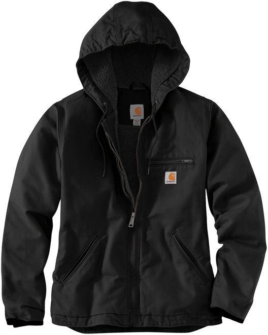 Carhartt Women's Plus Washed Duck Sherpa-Lined Loose Fit Jacket