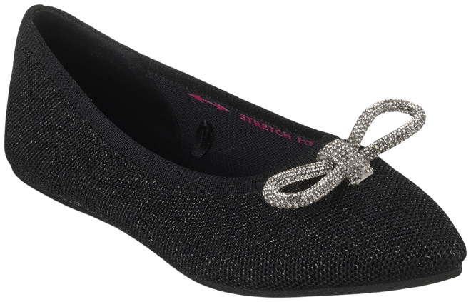 Skechers white cheap ballet flats