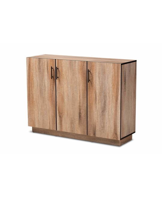 Patton Modern and Contemporary 47.2" Finished Wood 3-Door Dining Room Sideboard Buffet