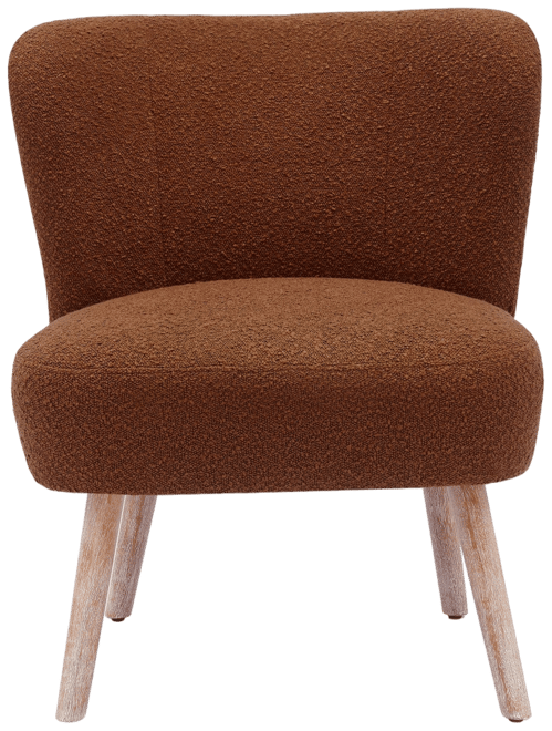25.5" Wide Upholstered Boucle Accent Chair