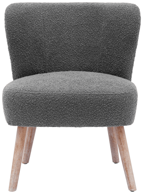 25.5" Wide Upholstered Boucle Accent Chair