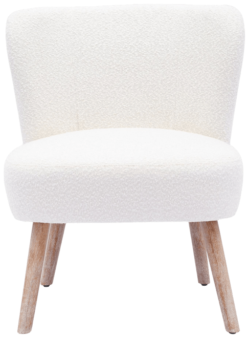 25.5" Wide Upholstered Boucle Accent Chair