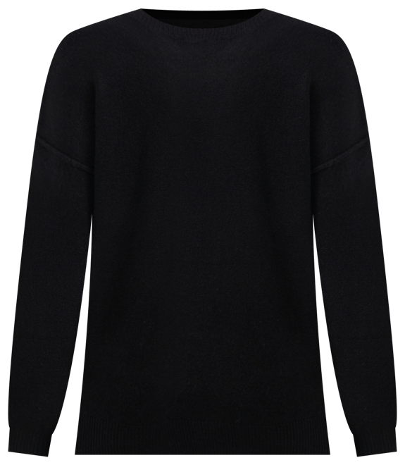 Women's Elbow Hearts Long-Sleeve Crewneck Sweater