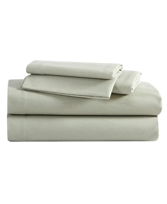 Solid 100% Cotton Brushed Flannel 4-Pc. Sheet Set, King