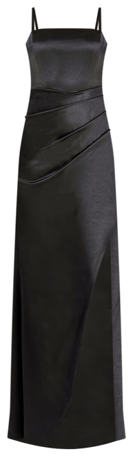 Juniors' Pleated Gown