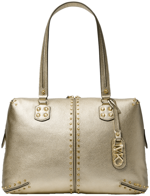 Michael Kors Astor Medium Studded Leather Shoulder Tote Macy s