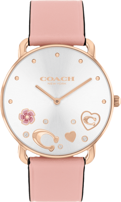 Women's Elliot Blush Leather Strap Watch 36mm