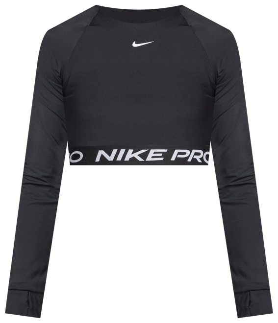 Nike Pro Parte de arriba corta de manga larga Dri-FIT - Mujer