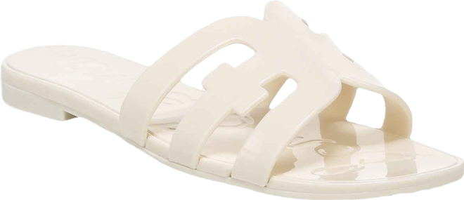 Women's Bay Logo Emblem Jelly Slide Sandals