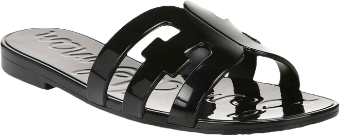 Women's Bay Logo Emblem Jelly Slide Sandals