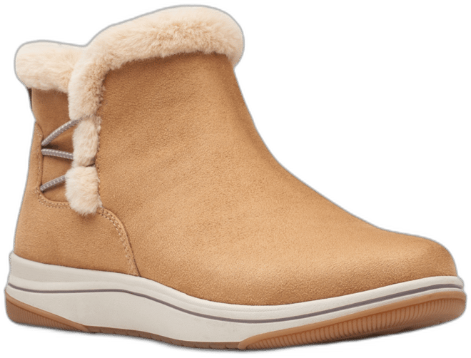 Clarks fur lined ankle boots hotsell