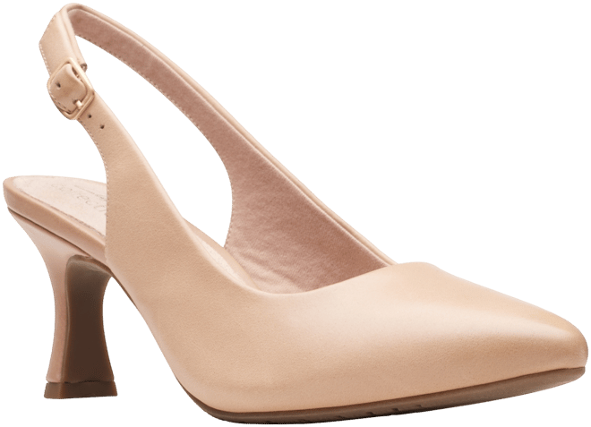 Adrianna Peach Casual Peep-Toe Heel Sandal for Girls