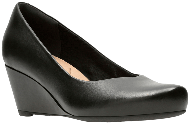 Clarks collection women's flores tulip wedge on sale pumps