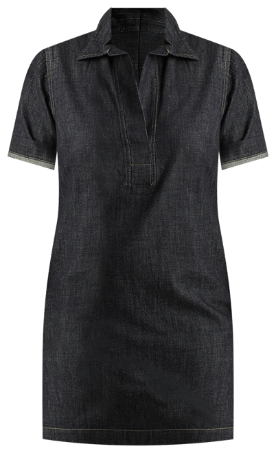 ralph lauren plus size denim dress Lauren Ralph Lauren Plus Size Denim Point Collar Long Sleeve Belted Midi  Length Shirt Dress