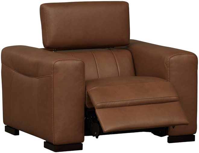 Rinan 46" Leather Power Recliner, Created for Macy's