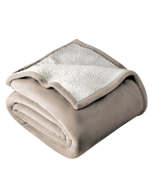 Fleece Sherpa Blanket, Throw