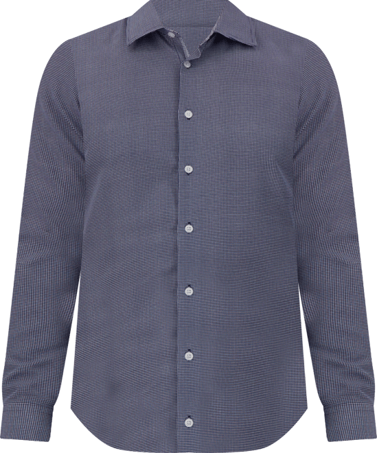 Men's Slim-Fit Check-Print Shirt