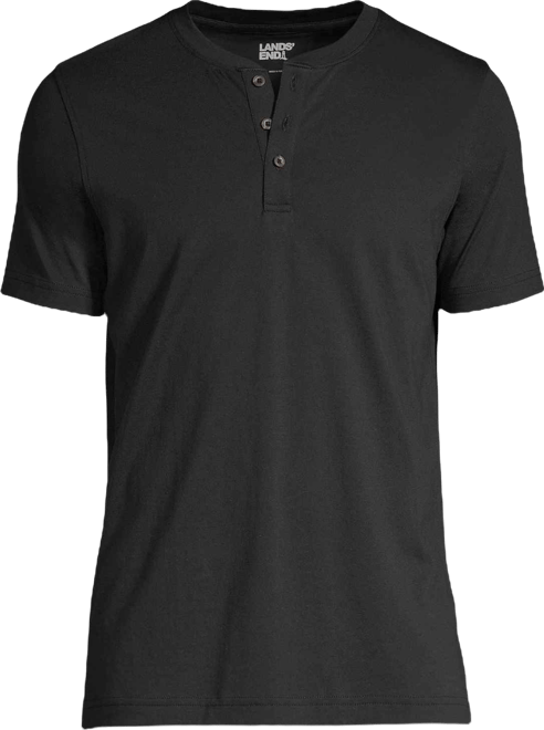 Men's Short Sleeve Cotton Supima Jersey Henley