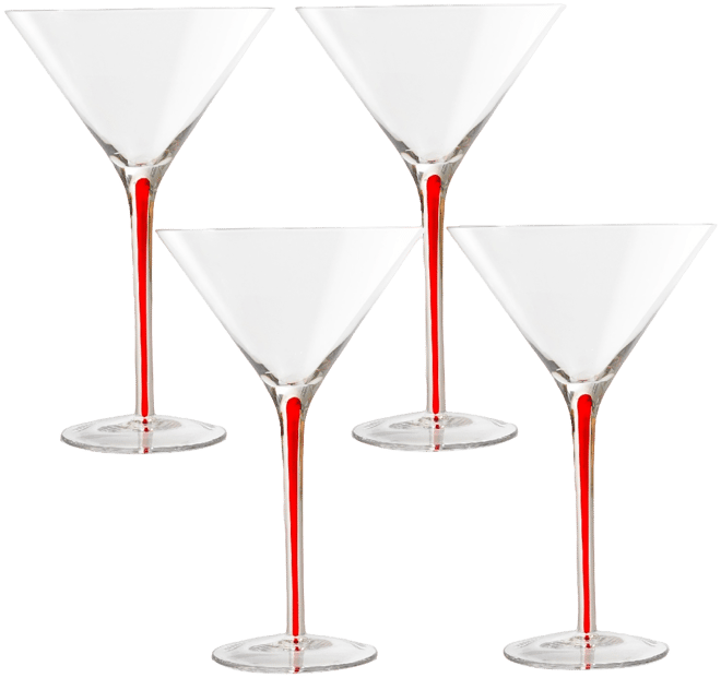 Tempest Martini Glasses, Set Of 4