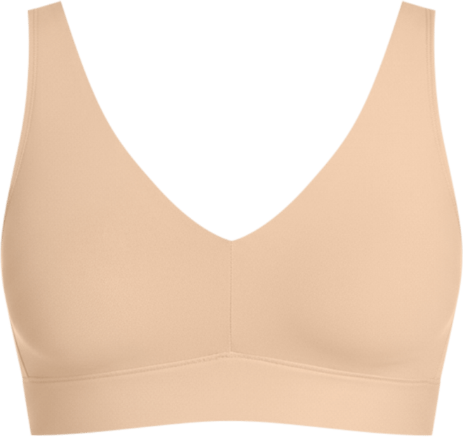 Women's Solid Seam-Free Smooth Light Support Bralette 3044