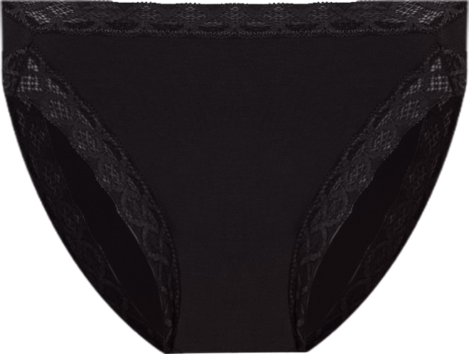Bliss Lace-Trim Cotton French-Cut Brief Underwear 152058