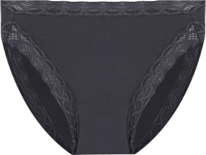 Bliss Lace-Trim Cotton French-Cut Brief Underwear 152058