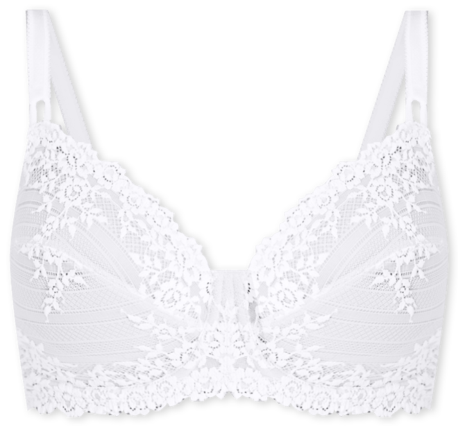 Wacoal Embrace Lace Underwire Bra, White  Delicious White Wacoal Bras –  Bras & Honey USA
