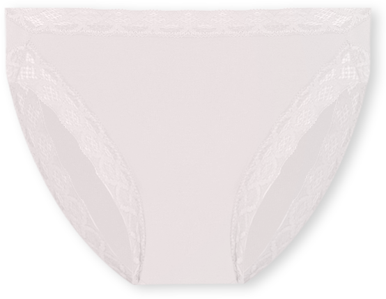 Bliss Lace-Trim High Rise Cotton Brief 755058