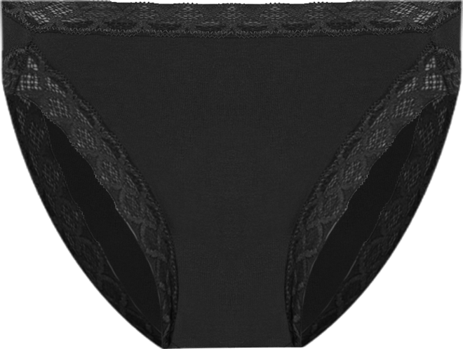 Bliss Lace-Trim High Rise Cotton Brief 755058