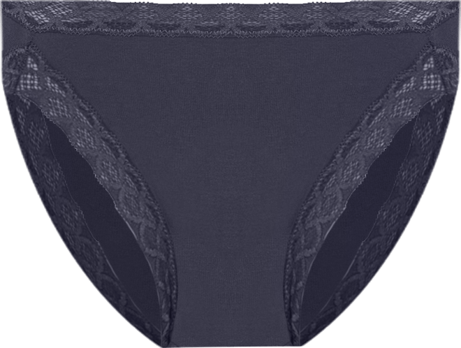 Bliss Lace-Trim High Rise Cotton Brief 755058