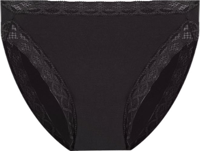 Bliss Lace-Trim Cotton Brief Underwear 156058