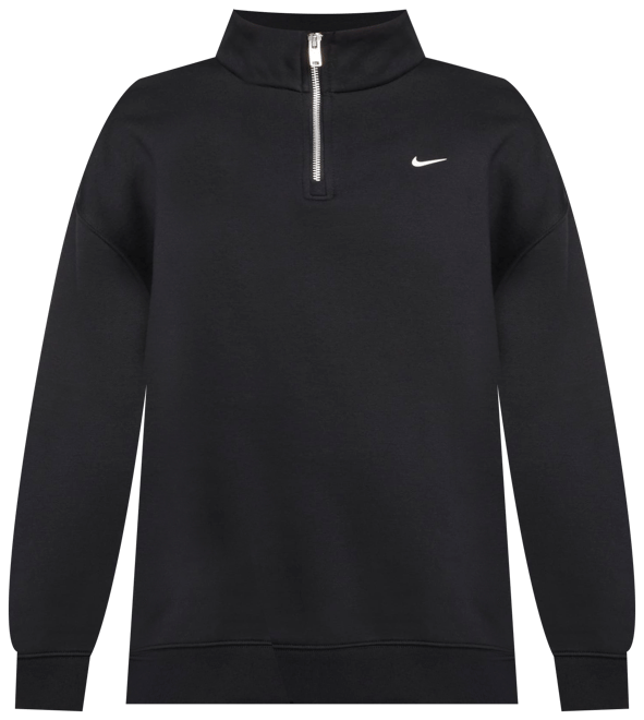Nike Sportswear Camisola folgada de lã cardada com fecho a 1/4 para mulher