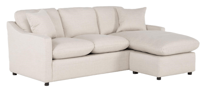 Cozy Linen 84 Sofa With Reversible