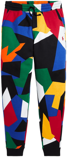 Polo Ralph Lauren Abstract-Print Double-Knit Jogger Pants