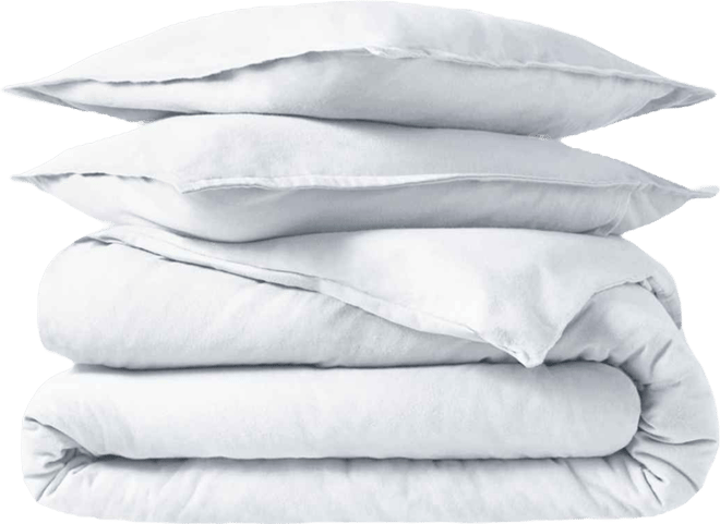 Cotton Flannel King/California King Duvet Cover Set