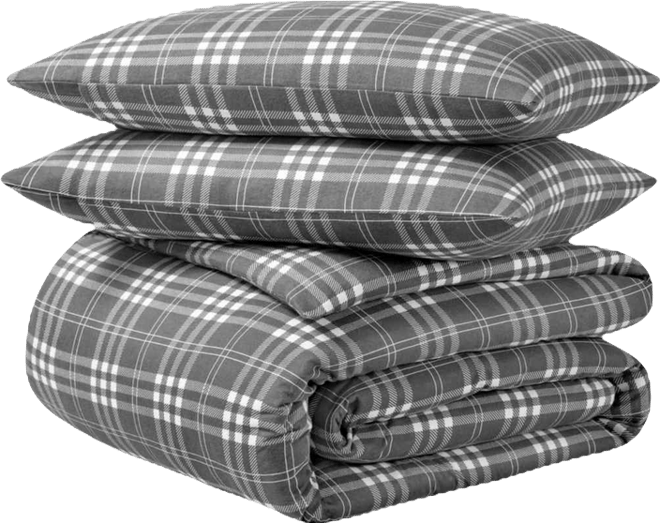 Cotton Flannel King/California King Duvet Cover Set