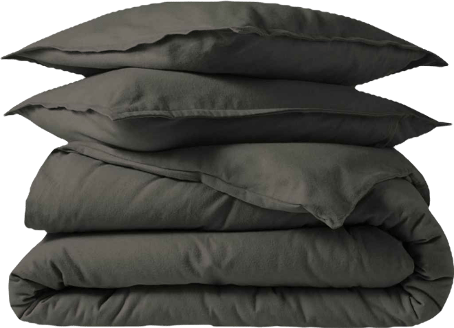 Cotton Flannel King/California King Duvet Cover Set