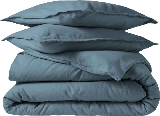 Cotton Flannel King/California King Duvet Cover Set