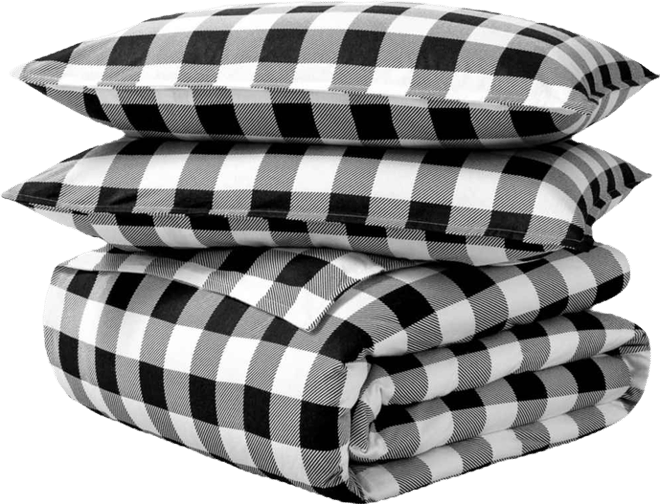 Cotton Flannel King/California King Duvet Cover Set