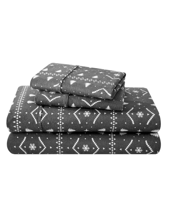 Printed Cotton Flannel Sheet Set