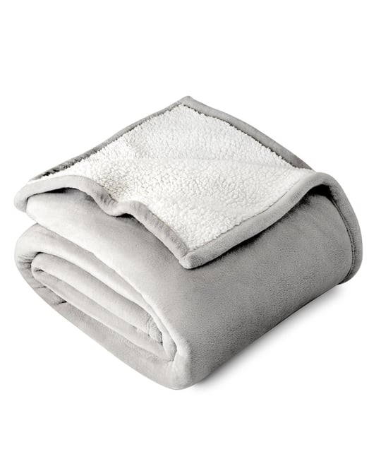 Fleece Sherpa Blanket, King