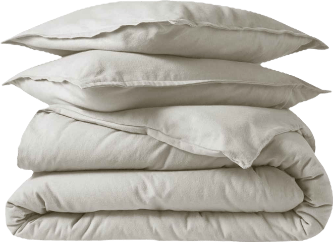 Cotton Flannel Twin/Twin Xl Duvet Cover Set