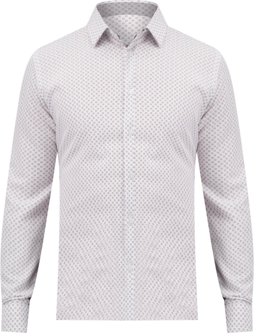 Men's Slim-Fit Geo-Print Shirt